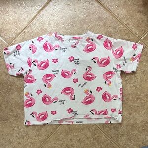 Zara Kids Pink Flamingo Tee